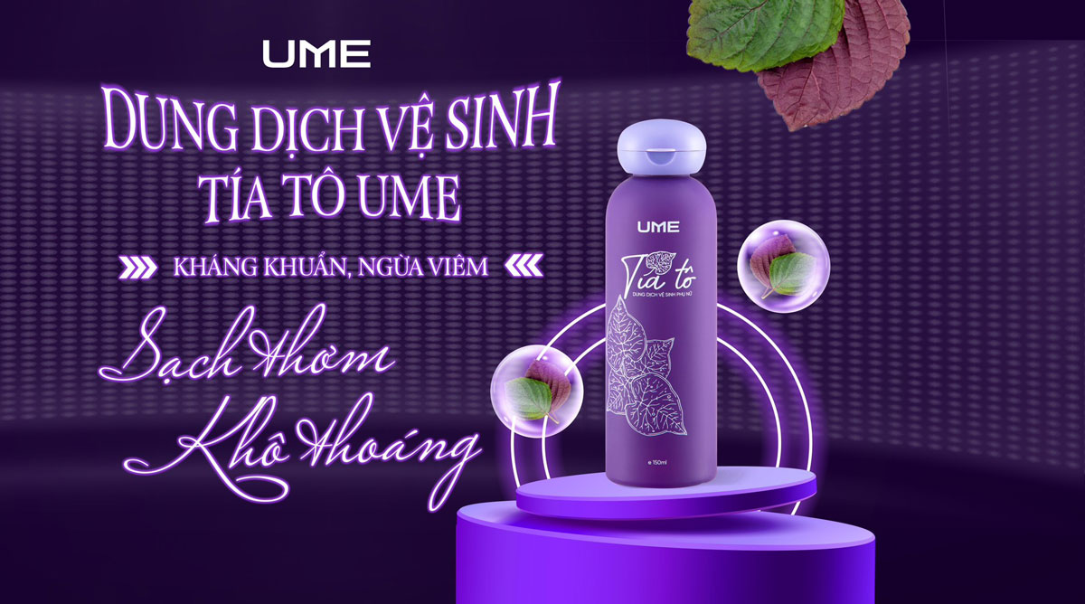 Dung dịch vệ sinh phụ nữ tía tô Ume