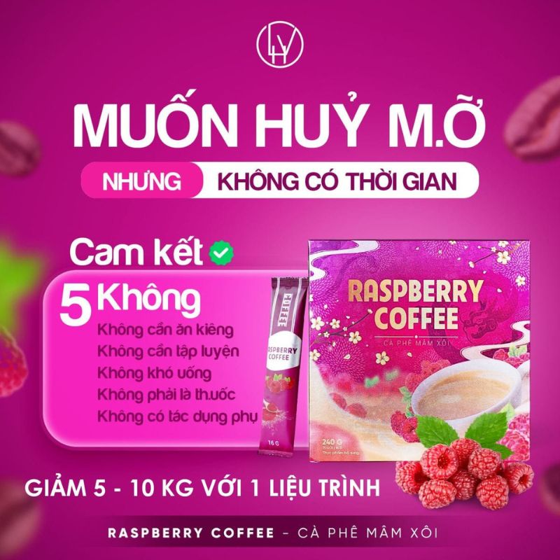 Hướng dẫn sử dụng cà phê mâm xôi giảm cân