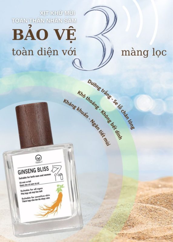 Công dụng của Xịt khử mùi cơ thể Rubiss Ginseng Bliss
