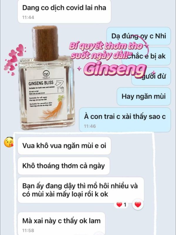 Phản hồi của khách hàng khi sử dụng xịt khử mùi ginseng
