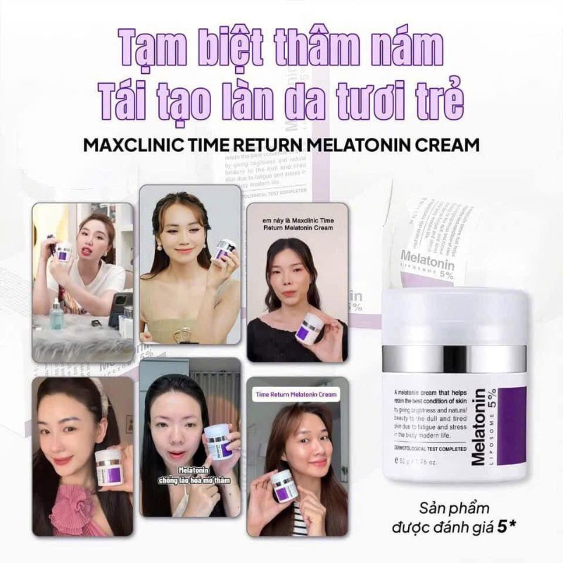 khách hàng đã sử dụng kem maxclinic melatonin