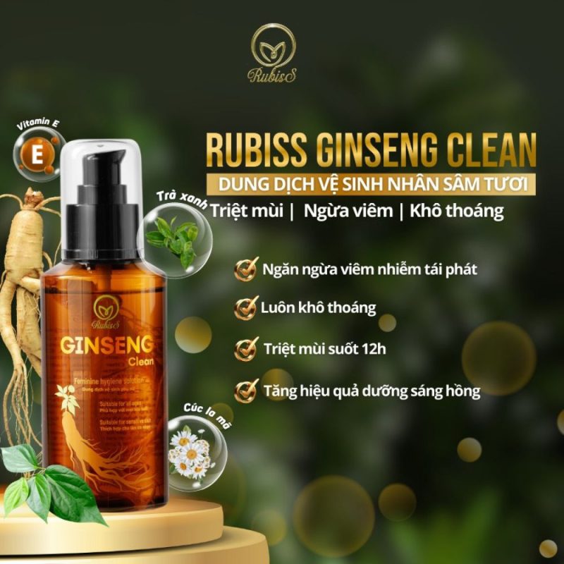 Công dụng Dung dịch vệ sinh phụ nữ Rubiss Ginseng Clean