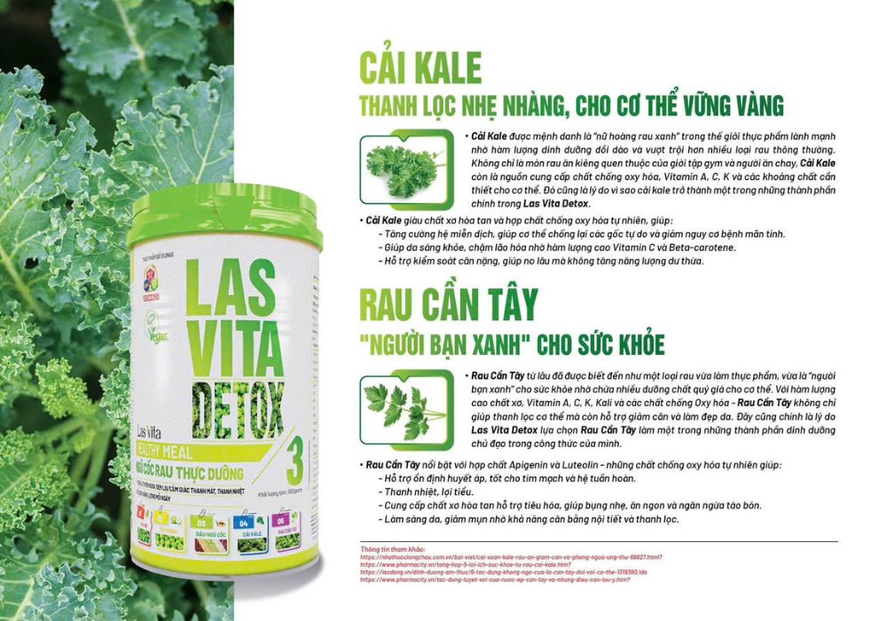 Công dụng của ngũ cốc rau thực dưỡng Las Vita