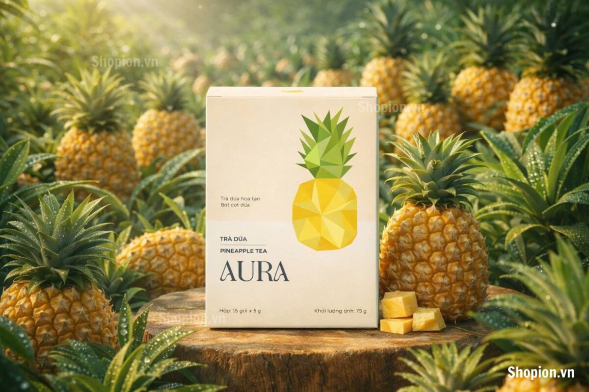 giới thiệu trà dứa Aura
